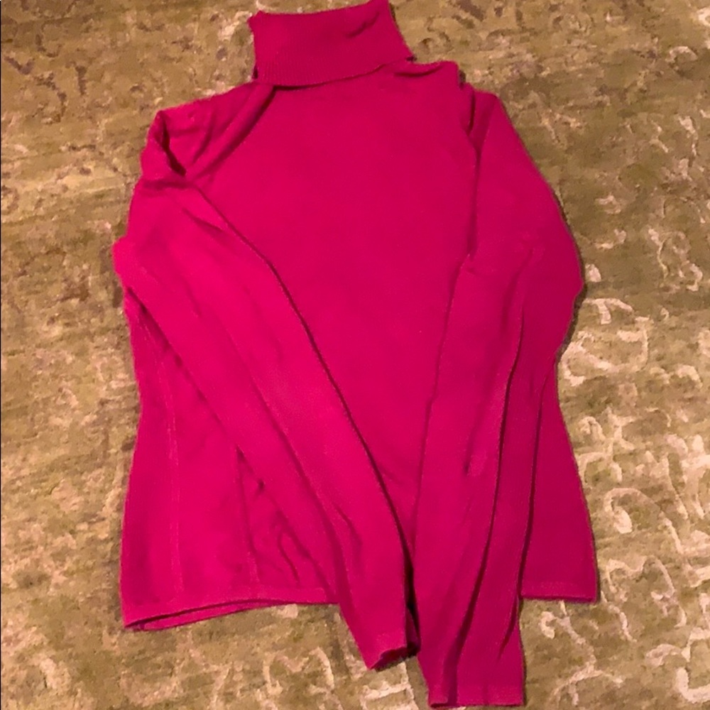 Express Red turtleneck
